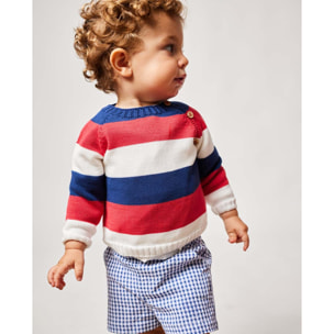 BERMUDA CUADRO VICHY AZUL MARINO