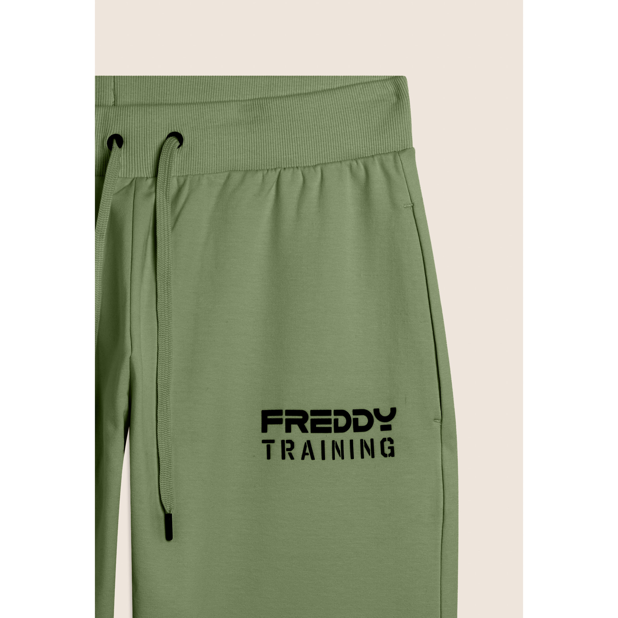 Pantaloni slim cropped con fondo in costina