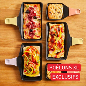 Raclette TEFAL 2 en 1 plancha Food & Co x8 RE651JF0