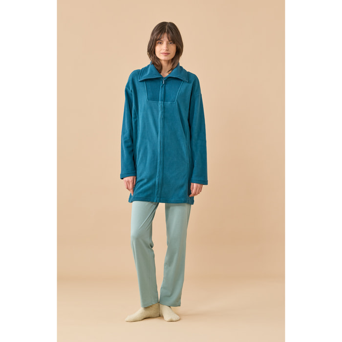 Vestaglia donna micropile articolo zaffiro. Noidinotte