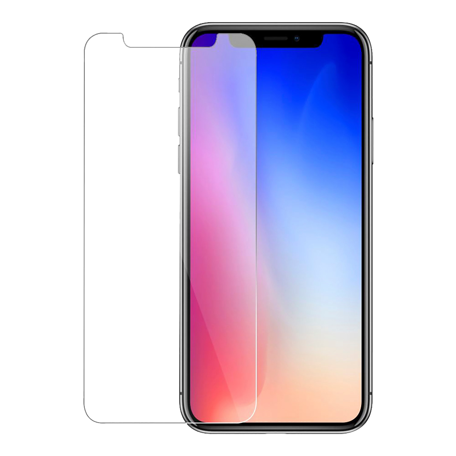 DAM Proteggi schermo in vetro temperato 2.5D per iPhone X / XS / 11 Pro 714 cm. Colore trasparente
