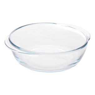 Plat à four verre Essentiels rond D.20cm transparent