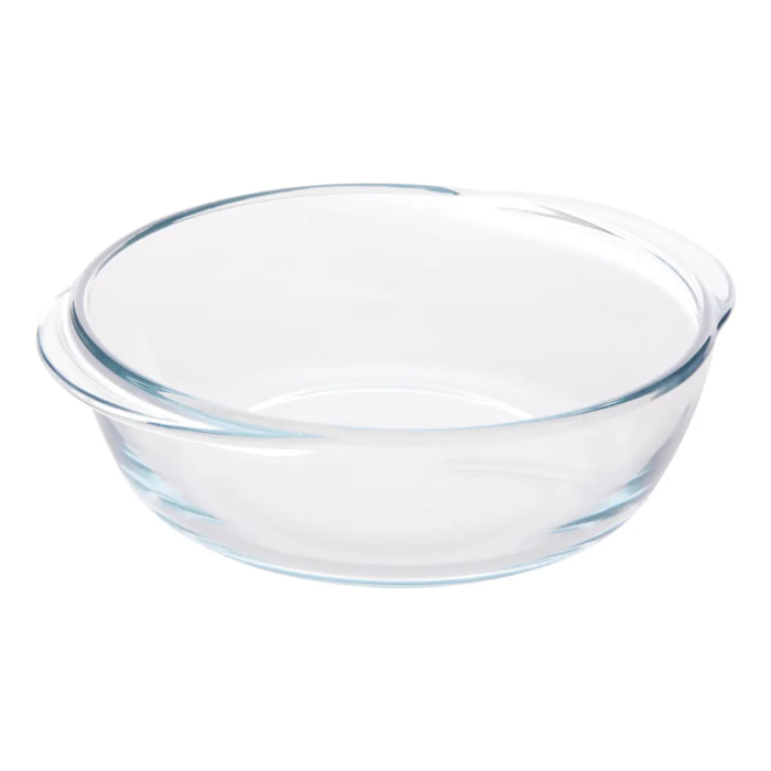Plat à four verre Essentiels rond D.20cm transparent