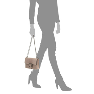 Lorenza Bolso de mano Mujer.Piel auténtica Gamuza Grabado Serpiente