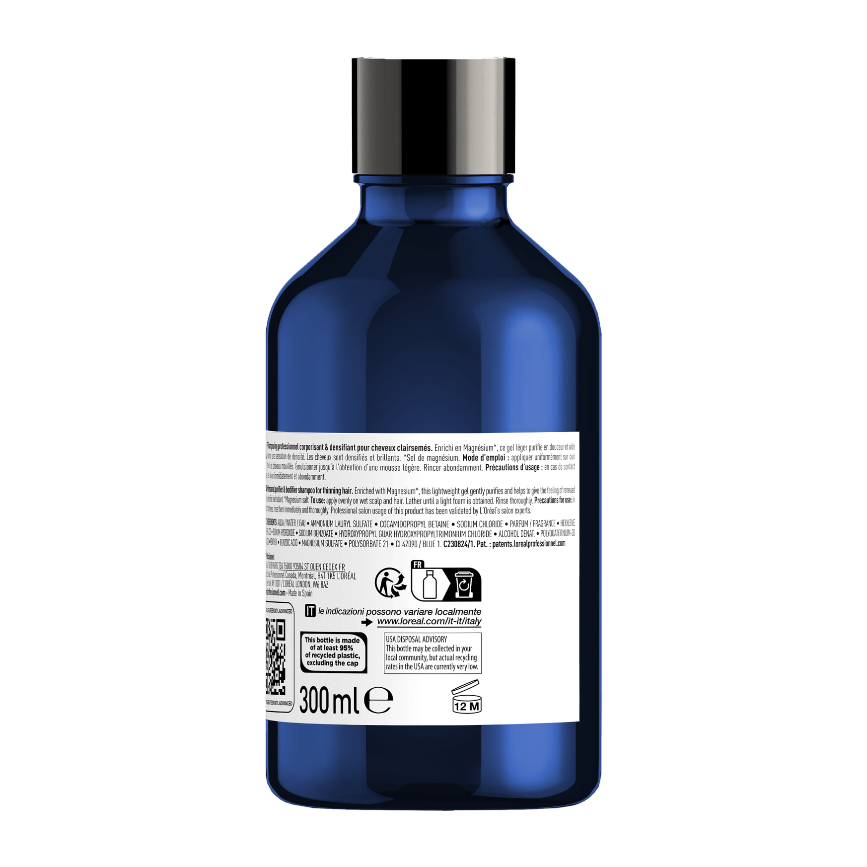 Shampoing Purifiant & Corporisant Serioxyl Advanced 300ml - Série Expert