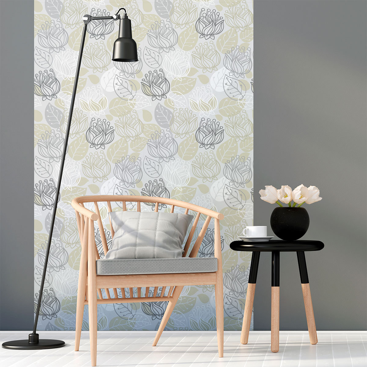 Sticker effet papier peint - FLORALE