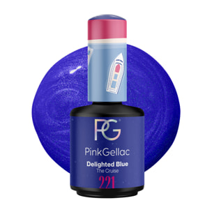 Vernis semi-permanent - 221 Delighted Blue - 15 ml