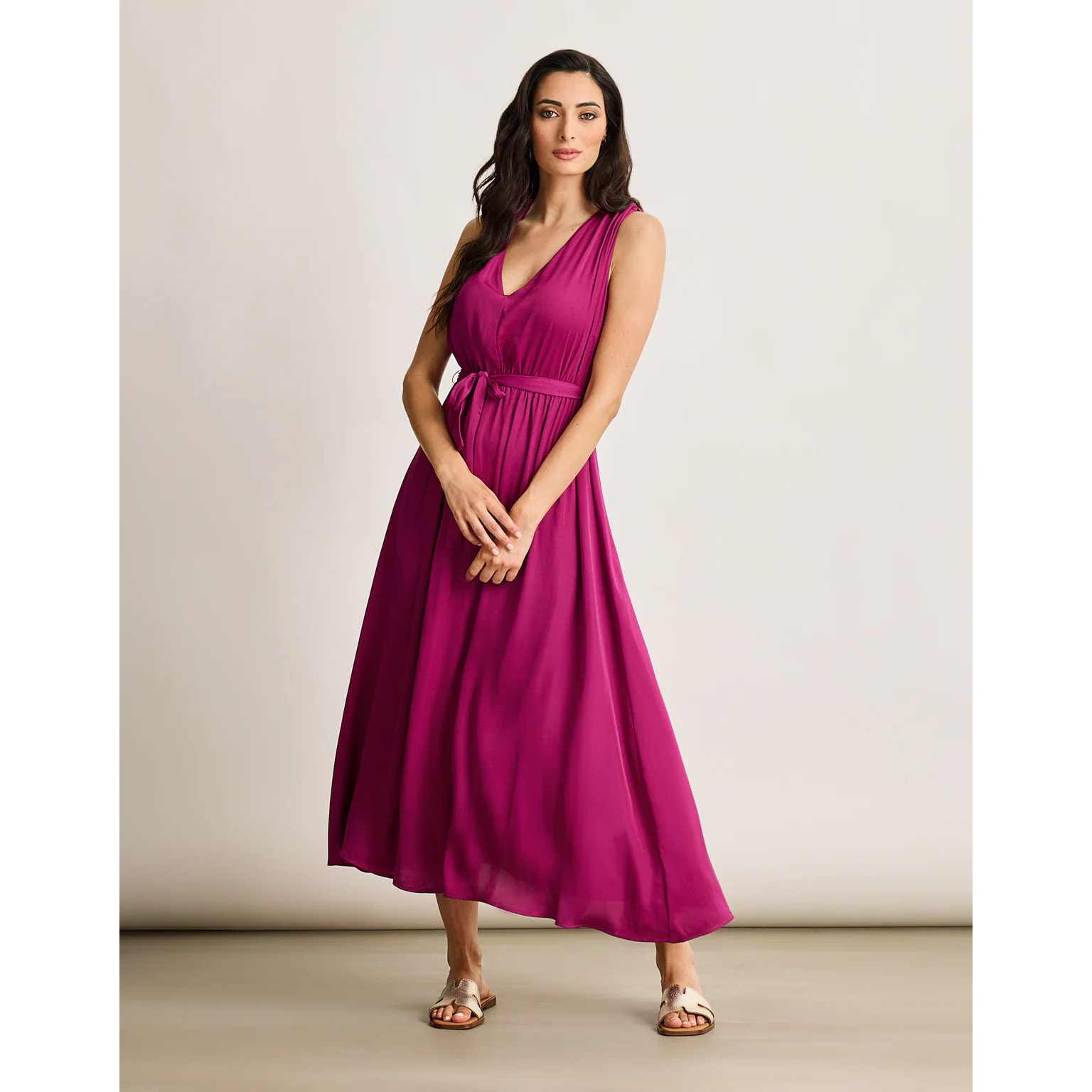 Vestido Largo Morado - Monicasa