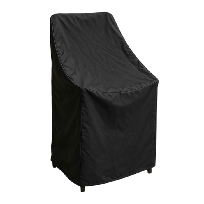 Fundas para sillas apilables: Protección y transporte en color negro - Poliéster resistente con revestimiento de PU