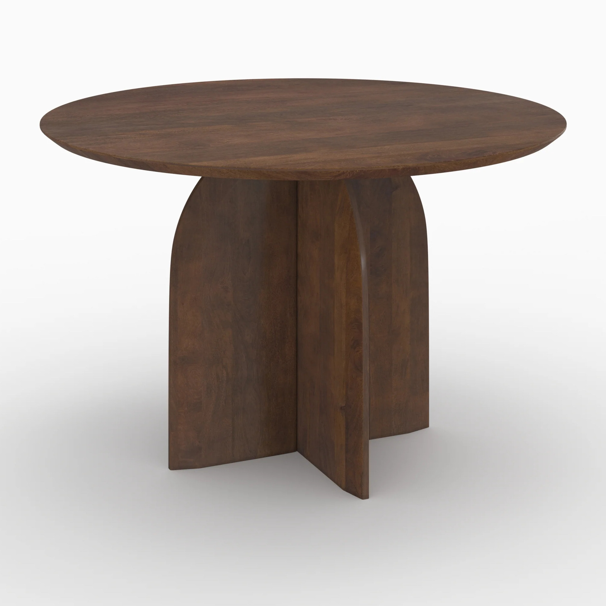 Table ronde en bois de manguier 4 places - Caïpi