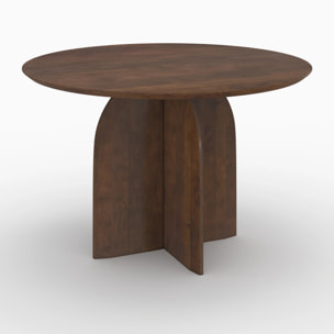 Table ronde en bois de manguier 4 places - Caïpi