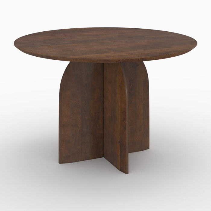Table ronde en bois de manguier 4 places - Caïpi