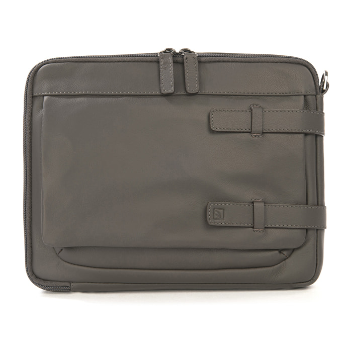 Borsa a tracolla  unisex In Vera pelle Made in Italy 27x22x5,5 cm