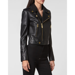 PHILIPP PLEIN Leather Biker