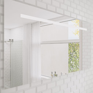 Meuble vasque 120 cm BURGBAD Cosmo blanc mat + miroir