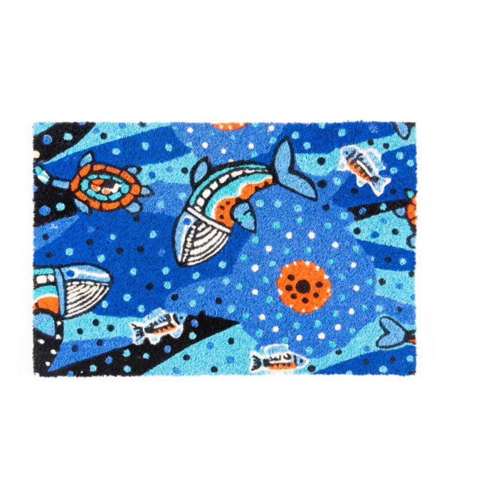 Zerbino 60x40 Excelsa – Aboriginal, Fibra di Cocco Multicolore