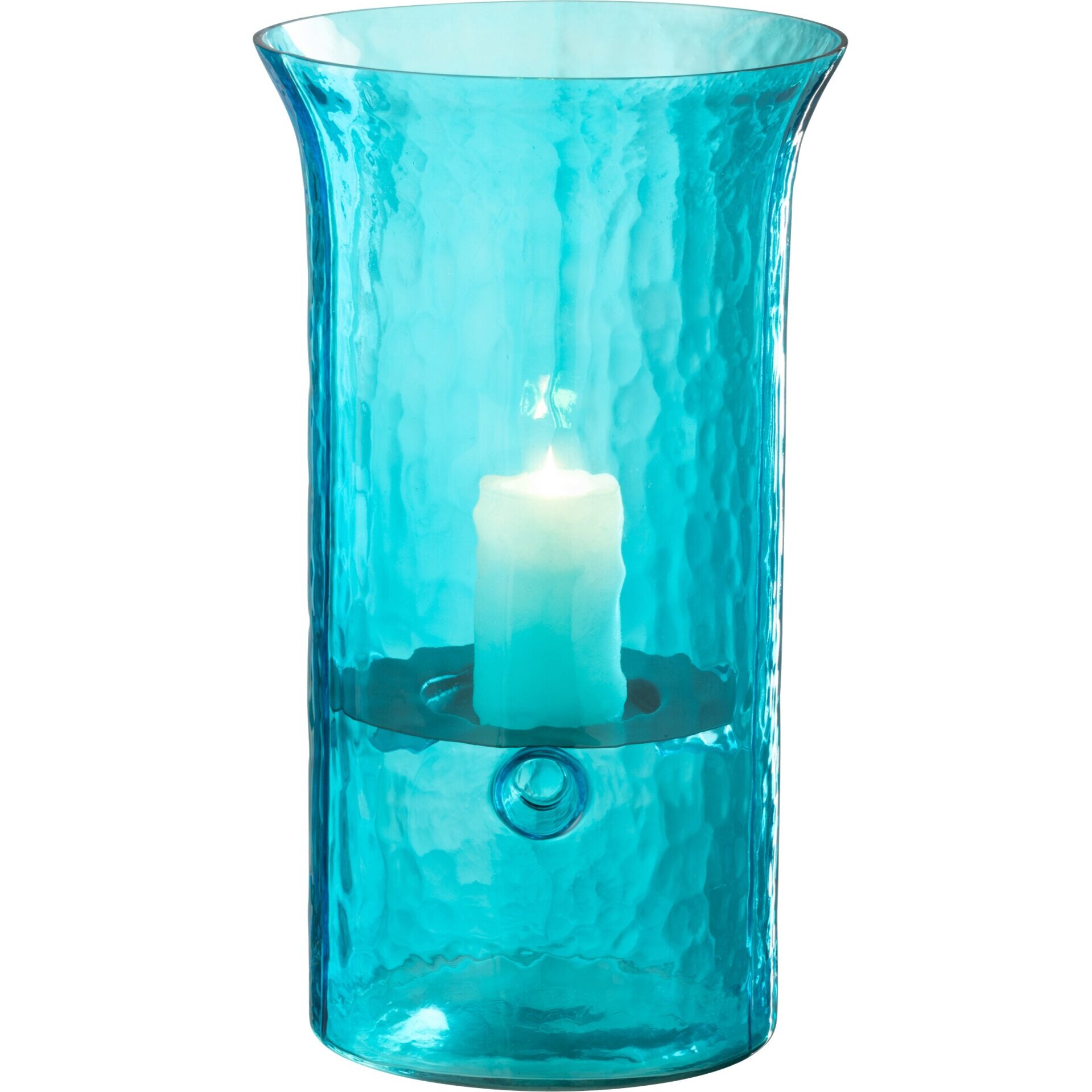 J-Line photophore Tarifa - verre - azur - small