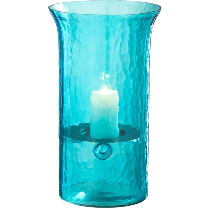 J-Line photophore Tarifa - verre - azur - small