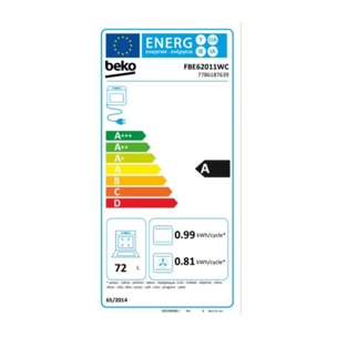 Cuisinière gaz BEKO FBE62011WC