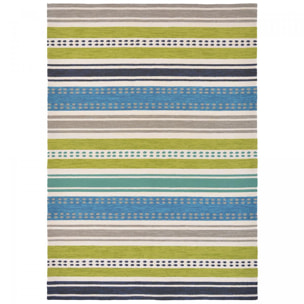 Tapis extérieur tissé kilim rectangle NUITORD