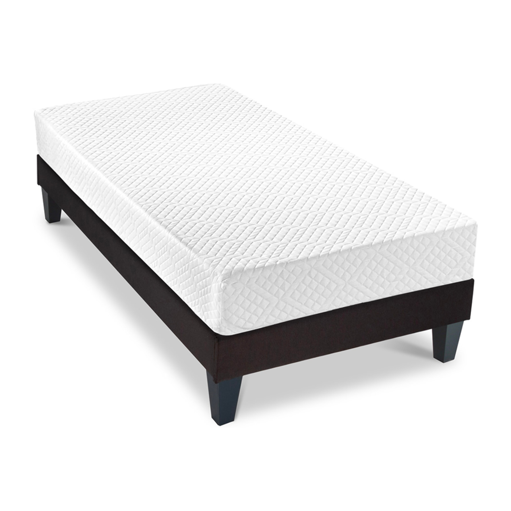 Ensemble Matelas Absolu & Sommier KIT15, 21 cm, Mémoire de Forme et technologie Tri-Lattes, Soutien Ferme, Fabrication Française
