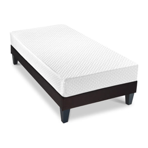 Ensemble Matelas Absolu & Sommier KIT15, 21 cm, Mémoire de Forme et technologie Tri-Lattes, Soutien Ferme, Fabrication Française