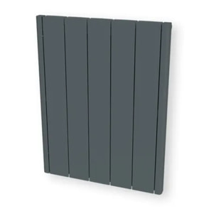 Radiateur Électrique LCD Céramique Gris Anthracite 1000W