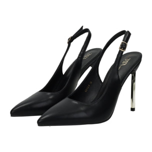 Décolleté sling back Donna Tata Italia Nero
