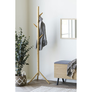 Appendiabiti Wanaka in bambù naturale a forma di albero 50x163 cm