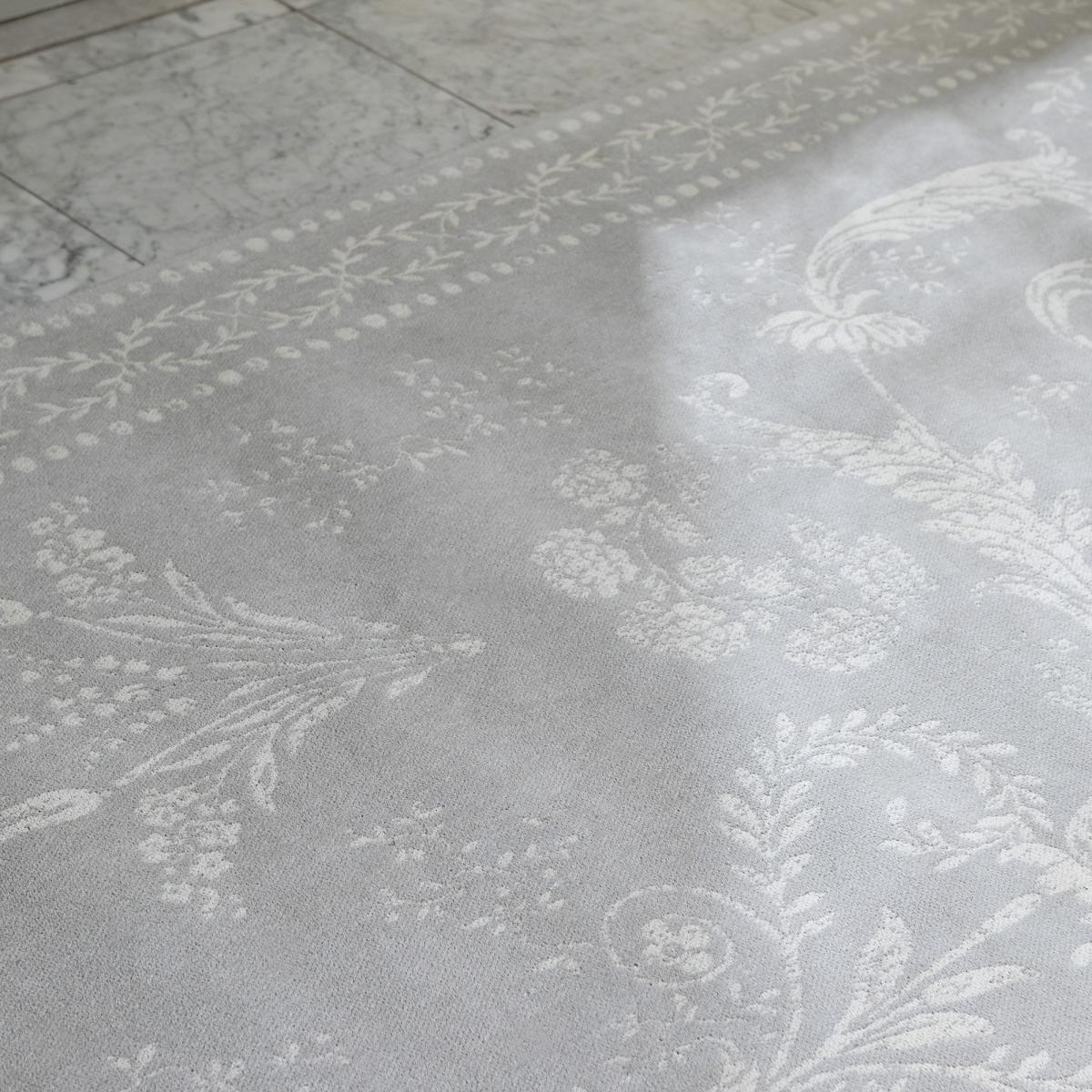 Tapis salon et chambre fait main en coton motif floral ECLATANT