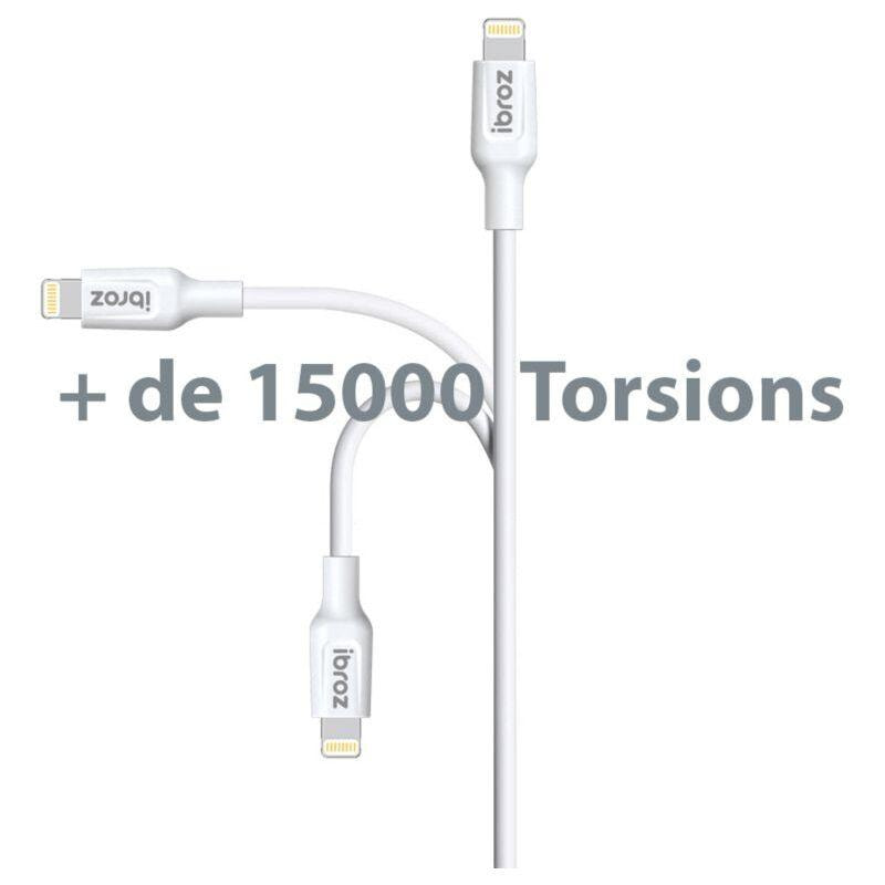 Câble Lightning IBROZ vers USB-A 1m jaune