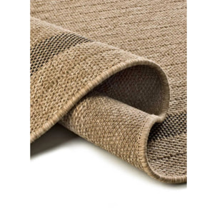 ACRA Alfombra de exterior efecto yute color natural, varias medidas disponibles.