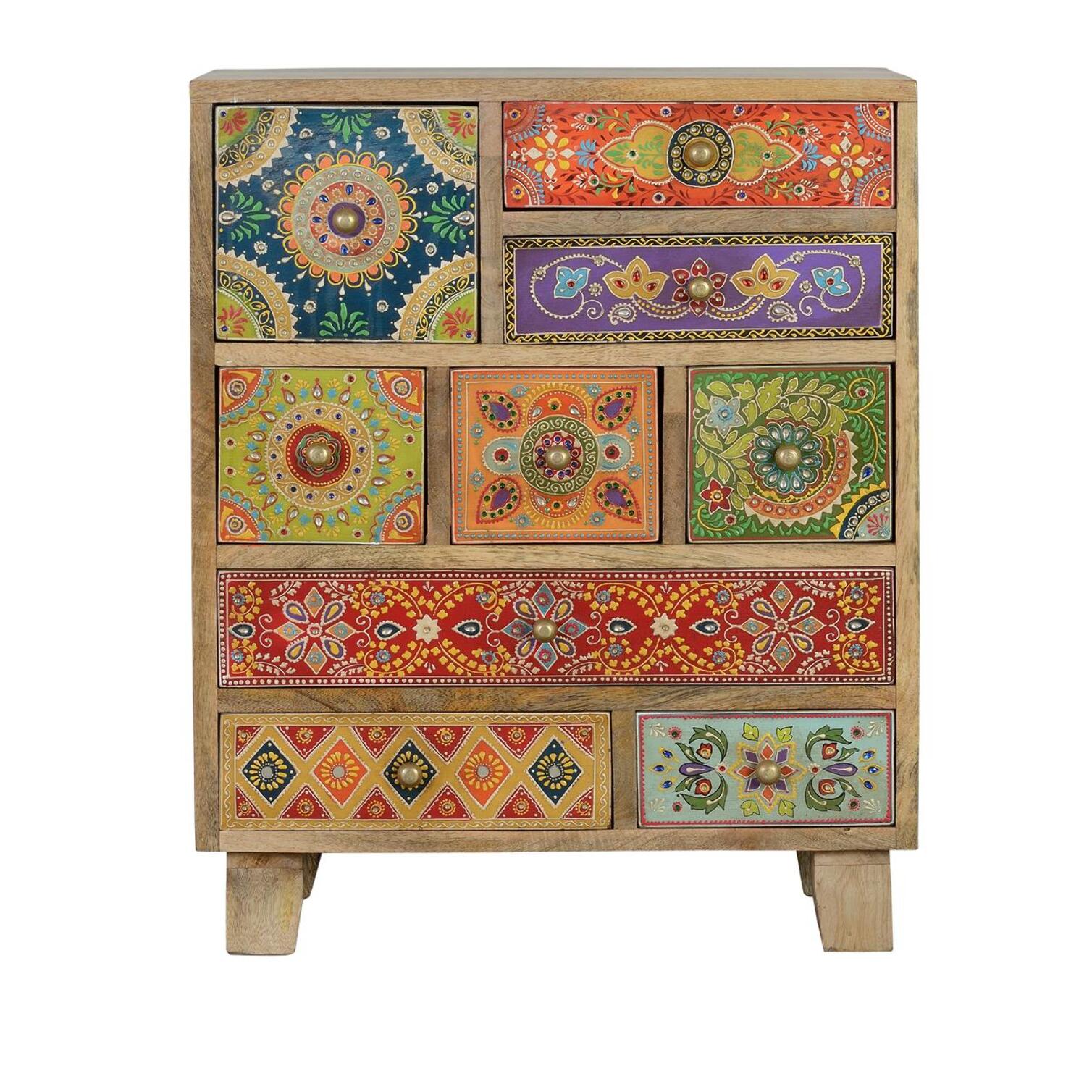 Telefonera - madera de mango - 63x52x30cm
