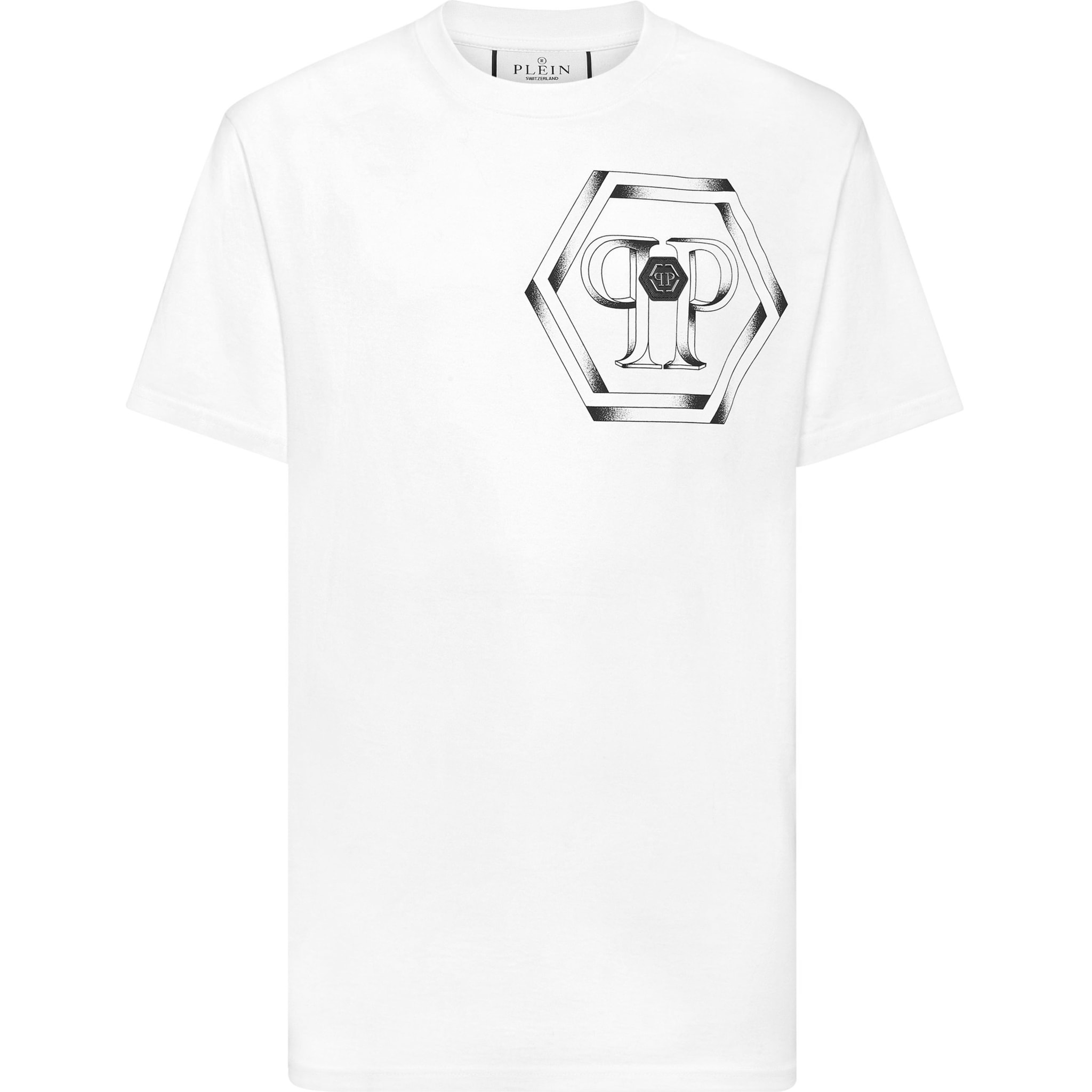 PHILIPP PLEIN T-Shirt Round Neck HEXAGON