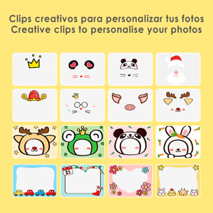 Cámara infantil A1 de fotos y video. Diseño Ovejita. 20mpx y video HD. Cámara trasera para selfies.
