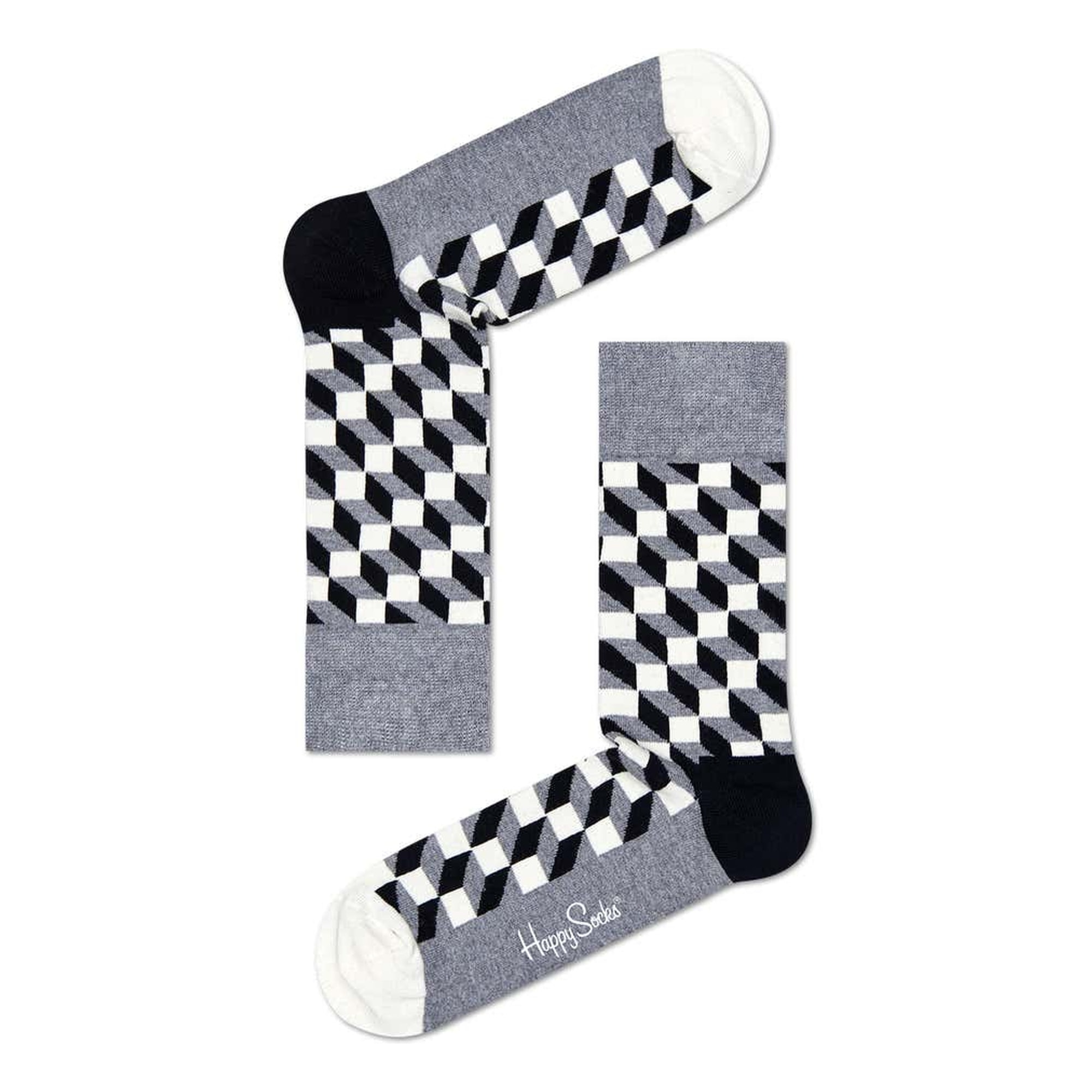 Calcetines 4- blanco y negro happyHappysockss