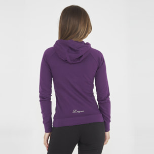 Felpa sportiva con zip DAIR viola