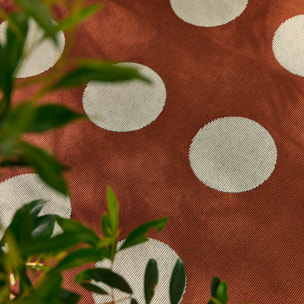 RIVIERA - Tapis intérieur/extérieur à motif pois marron