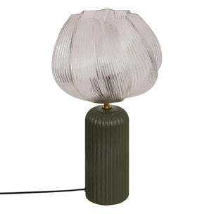 Lampe à poser Phylas vert Kaki H45,5cm