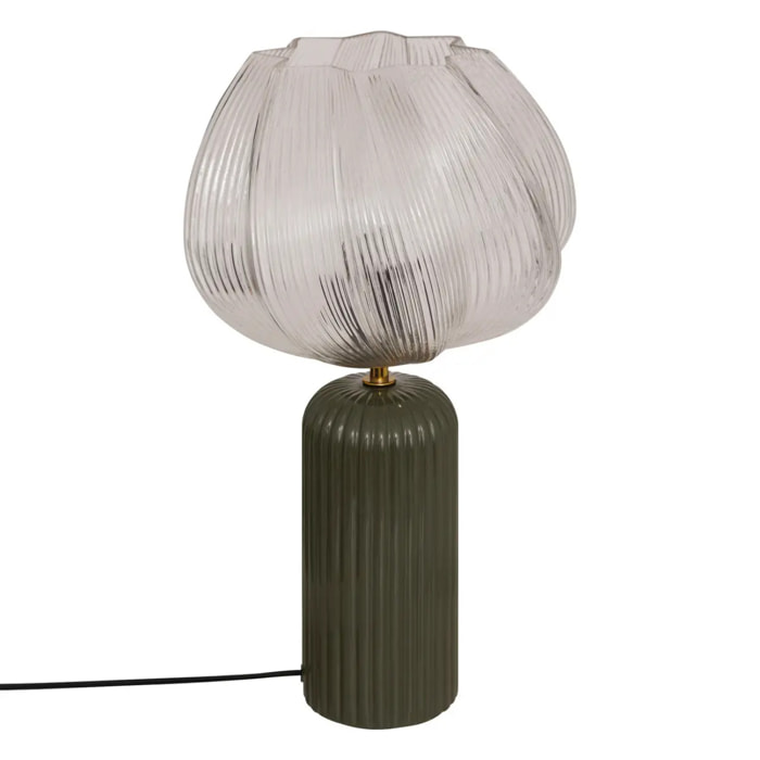 Lampe à poser Phylas vert Kaki H45,5cm