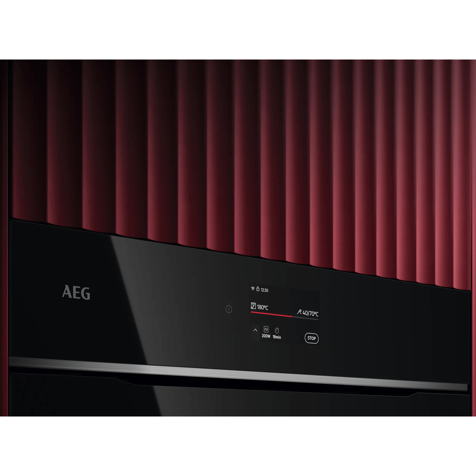 AEG Horno compacto 8000 MealAssist con Display CookSmart Touch 4,3 '', con WiFi TK8NK721B