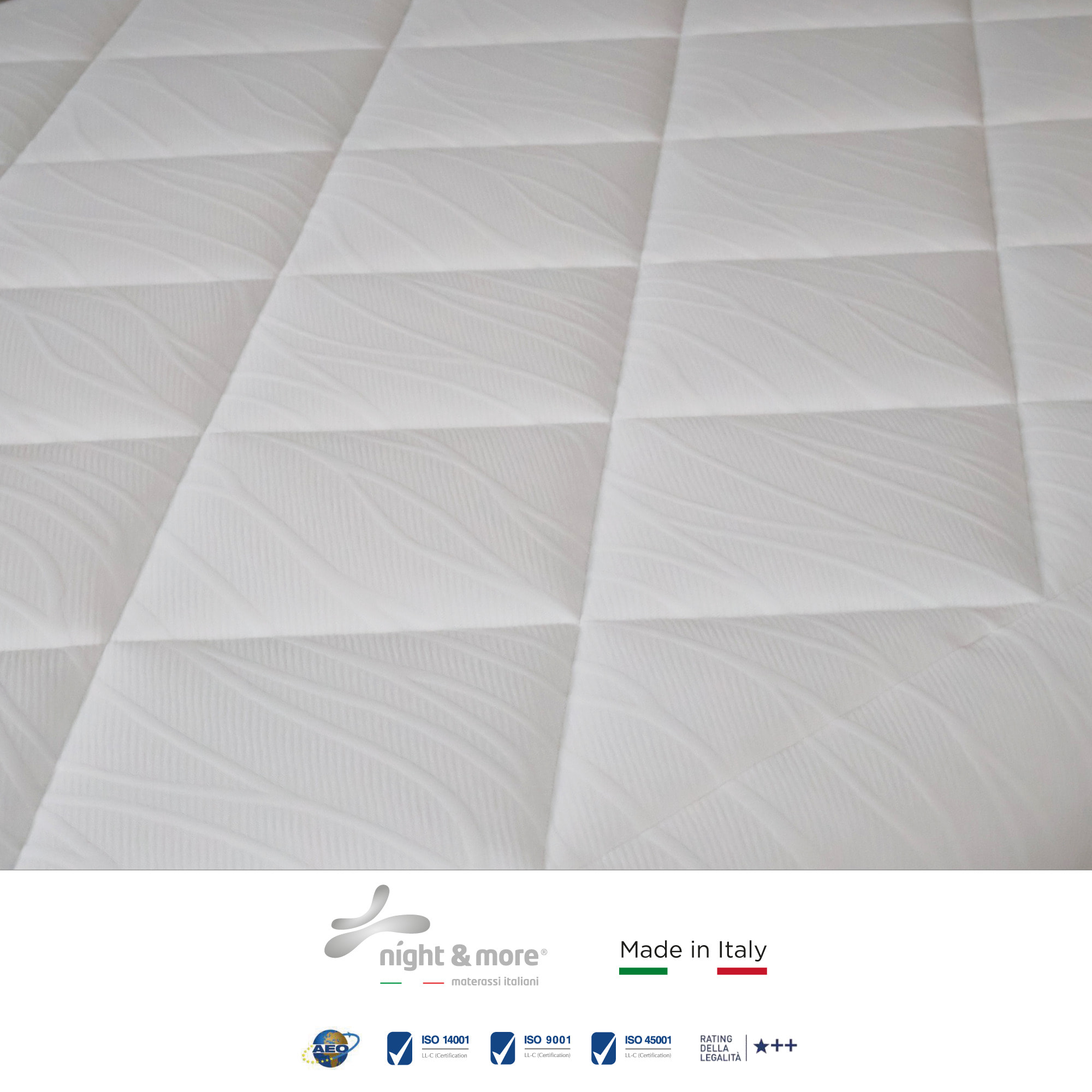 "Summer" H23 cm 160x200 2 guanciali Memory OMAGGIO sfoderabile Memory Foam a tre strati