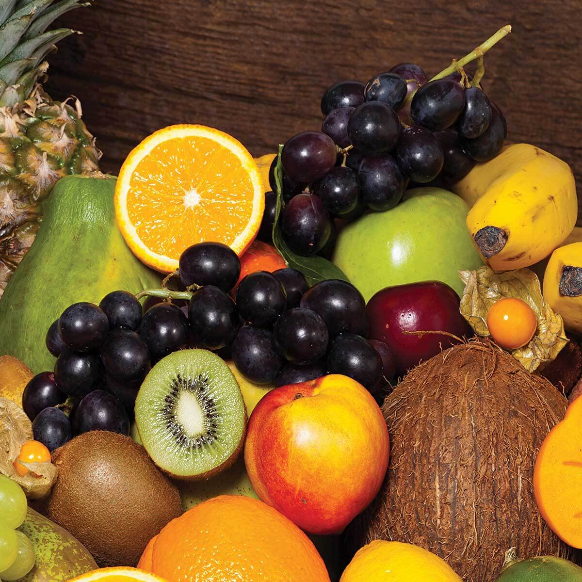 Affiche encadrée corbeille de fruits Affiche + cadre en métal - Noir