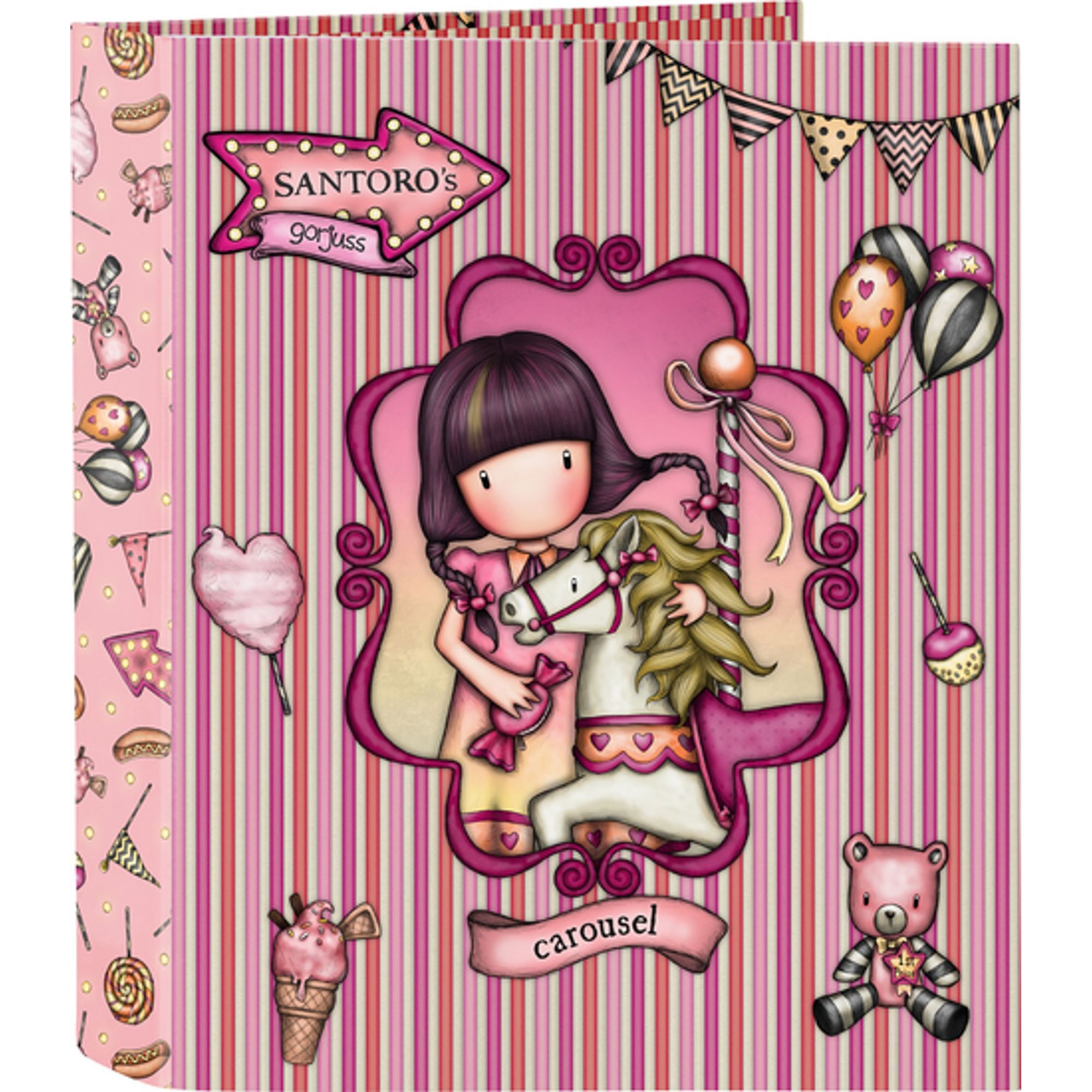 Carpeta f. 4 anillas 35mm lomo ancho gorjuss™ fairground "carousel"