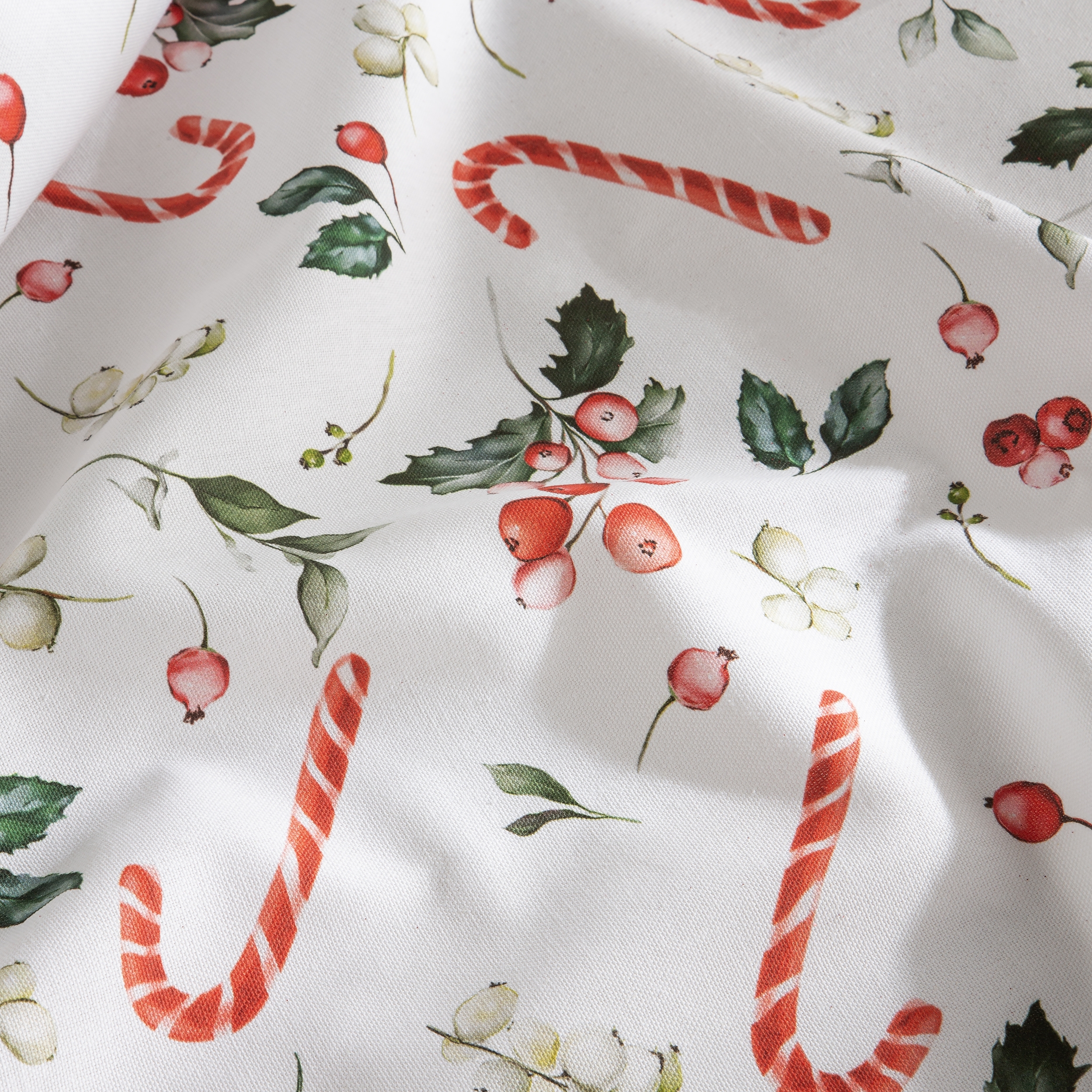 Nappe nöel anti-tâches 100% coton SWEET ROUGE