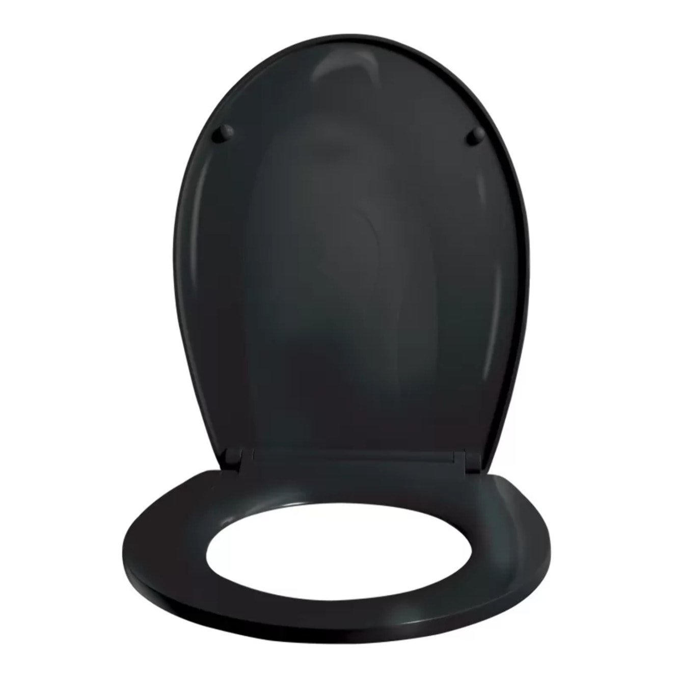 ABATTANT WC BROOKE  PP 100% RECYCLE NOIR BRILLANT SPIRELLA