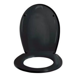 ABATTANT WC BROOKE  PP 100% RECYCLE NOIR BRILLANT SPIRELLA