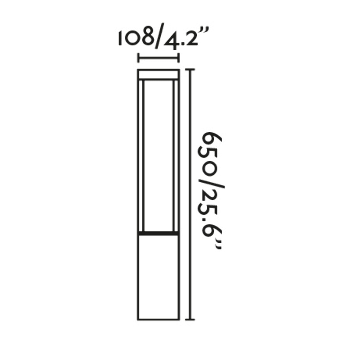 AGRA 650 Baliza gris oscuro 2700K