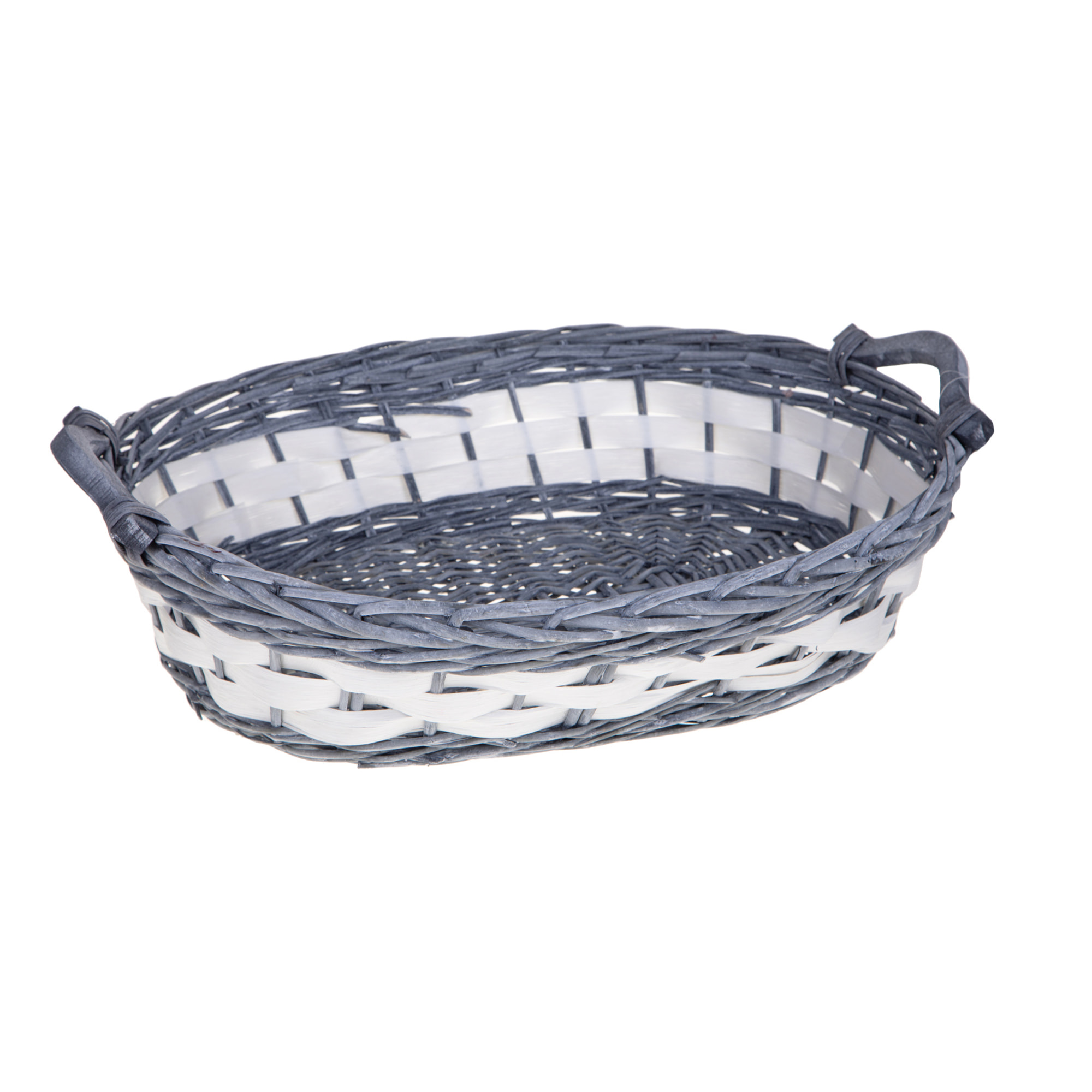 Cesto ovale con manici - Pezzi 3 - GRIGIO - Bianchi Dino SpA