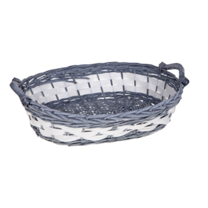Cesto ovale con manici - Pezzi 3 - GRIGIO - Bianchi Dino SpA